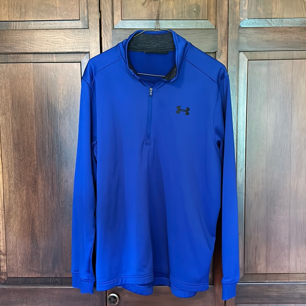 Men’s three-quarter zip fleece lined shirt